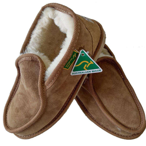 Merino Craft Ben Slipper - Chestnut 