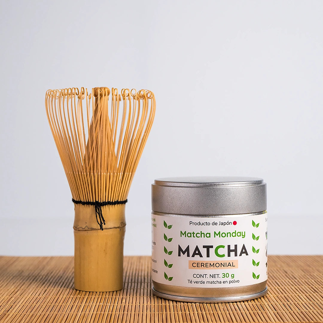 KIT MATCHA: TÉ MATCHA CEREMONIAL Y BATIDOR DE BAMBÚ