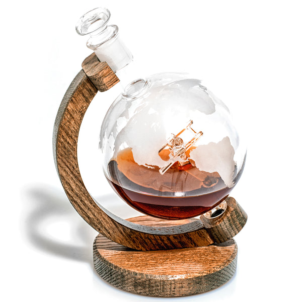 Etched Globe Biplane Decanter - 1000ml (Sopwith Camel) – Shop Prestige ...