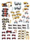Kjøretøyplakat med tall 1-10