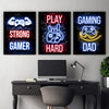 Neon Gamingplakat - Strong Gamer