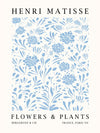 Matisse - Light Blue Flowers & Plants