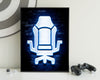 Neon Gamingplakat - Gamingstol