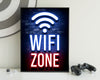 Neon Gamingplakat - WiFi Zone