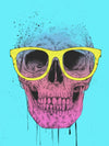 Pop Art Skull With Glasses- Pop Artposter