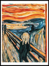 Skriket, i farger, Edvard Munch- Plakat
