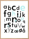 ABC-plakat - Lær alfabetet - Plakatbar.no