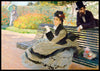 Camille Monet på en hagebenk, Claude Monet - Plakat - Plakatbar.no