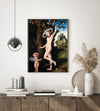 Cupid complaining to Venus, Lucas Cranach- Plakat - Plakatbar.no