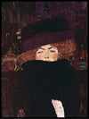 Dame mit hut and federboa, Gustav Klimt- Plakat - Plakatbar.no