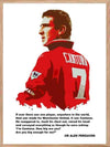 Eric Cantona - Plakat med sitat - Plakatbar.no