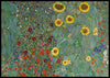 Farm Garden with Sunflowers, Gustav Klimt- Plakat - Plakatbar.no