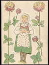 Jenten og blomstene - Lisbeth Berg plakat - Plakatbar.no