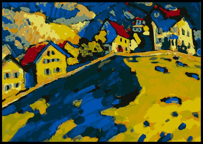 Kandinsky abstract houses Poster - Plakatbar.no