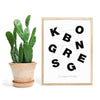 Kongsberg - Typografi Plakat - Plakatbar.no