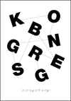 Kongsberg - Typografi Plakat - Plakatbar.no