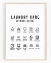 Laundry Care Poster - Hvit - Plakatbar.no