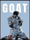 Lionel Messi GOAT 2 - Plakat - Plakatbar.no