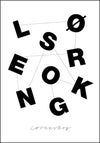 Lørenskog - Typografi Plakat - Plakatbar.no