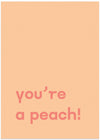 You're Peach Text Poster
