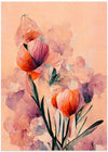 Abstract Coral Flowers (Peach)