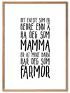 Mamma og Farmor plakat. Nydelig poster som blir satt stor pris på - Plakatbar.no