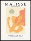 Matisse Cut Out Poster - Papiers Red - Plakatbar.no
