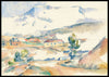 Montagne Sainte-Victoire, from near Gardanne, Paul Cezanne- Plakat - Plakatbar.no