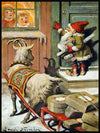 Nissen ringer på - Retro juleplakat - Jenny Nystrøm - Plakatbar.no