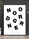 Nord-Norge - Typografi Plakat - Plakatbar.no