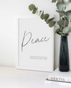 Peace - Kristen kunstplakat - Plakatbar.no