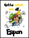 Pokemonplakat med eget navn - Plakatbar.no