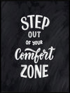 Step out of your comfortzone - Gym poster - Plakatbar.no