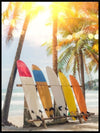 Surfboards summerlight - Plakat - Plakatbar.no