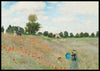 The poppy field close to Argenteuil, Claude Monet - Plakat - Plakatbar.no