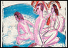 Three bathers by stones, Ernst Ludwig Kirchner - Plakat - Plakatbar.no