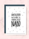 Verdens beste Nabo kort - Plakatbar.no
