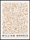 William Morris - beige flowers poster - Plakatbar.no
