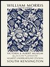 William Morris Blue Flowers Poster - Plakatbar.no