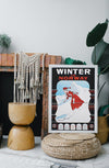 Winter in Norway - Vintage skiplakat - Plakatbar.no