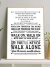 You’ll never walk alone - Typografiplakat 02 - Plakatbar.no