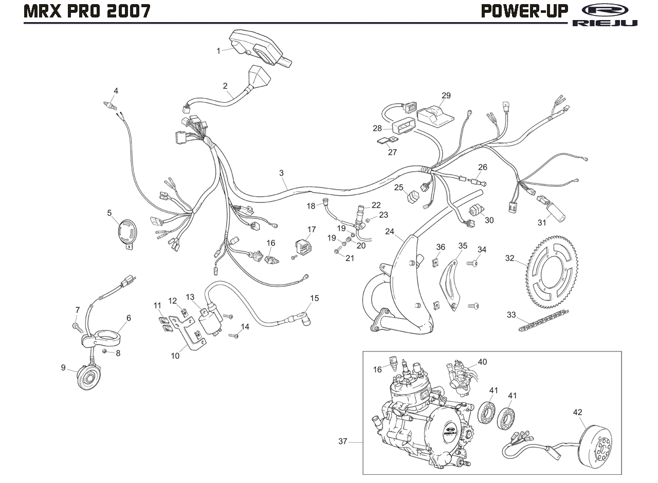 Parts And Spares For Rieju Mrx 50 Pro Orange 2007  U2013 Rieju