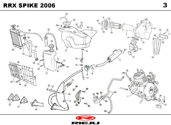 Parts And Spares For Rieju Rrx Spike 50 Black 2006  U2013 Rieju