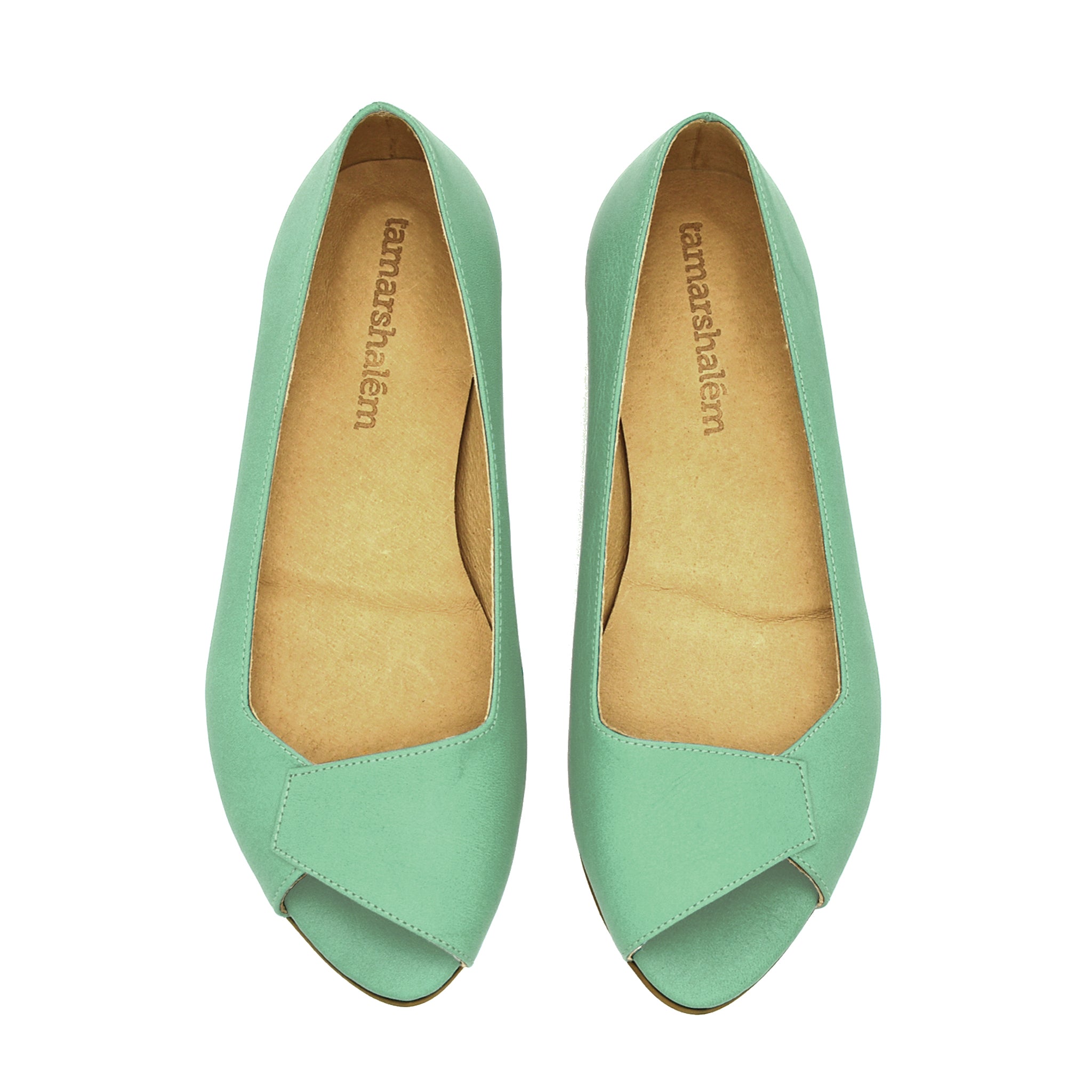 mint green flats