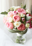 Lily Sarah Pink Garden Rose Bridal Bouquet Bridal Bouquet 新娘花球 Lily Sarah Floral Studio 科學園花店 
