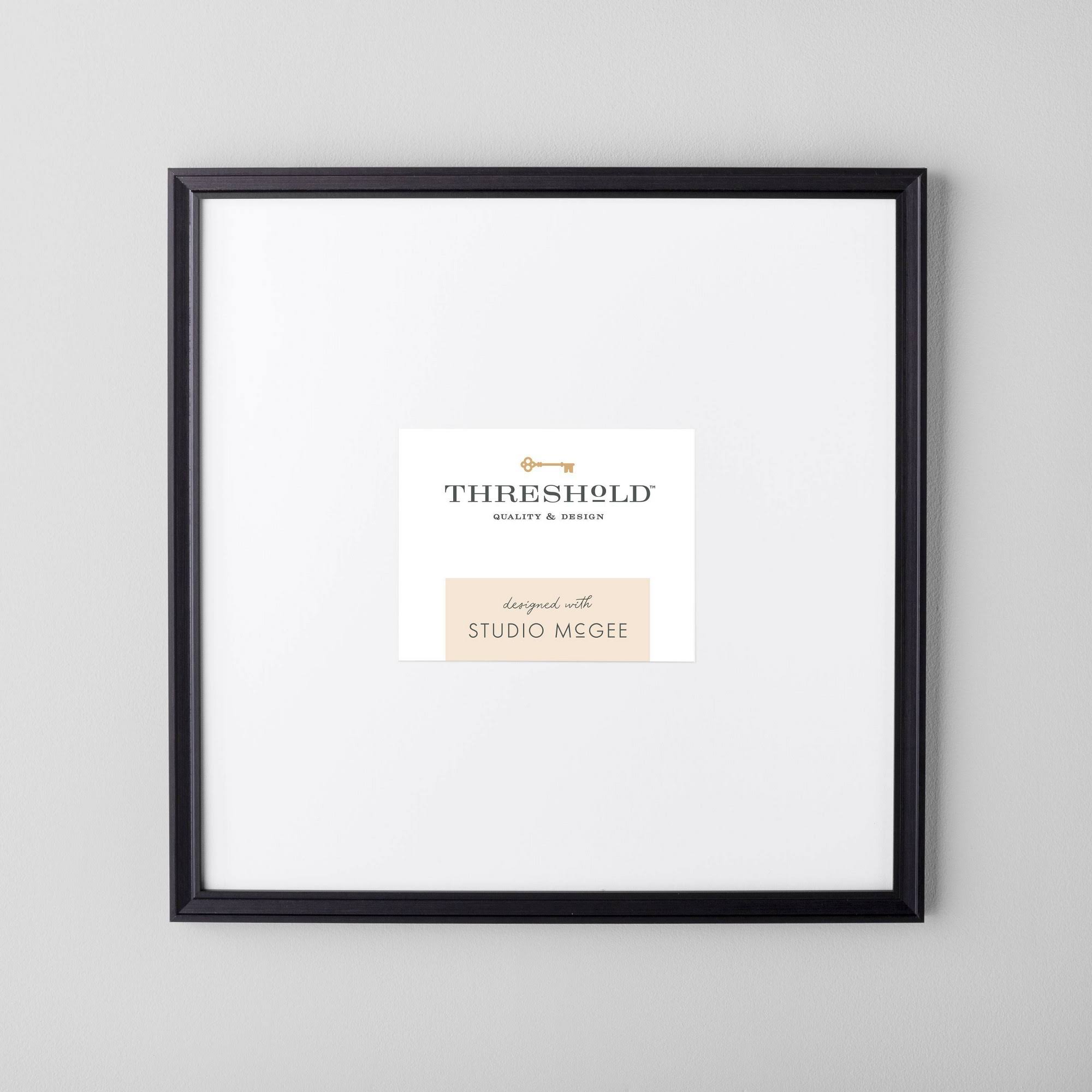20 x 20 Matted to 5 x 7 Gallery Single Image Frame Black - Threshold Designed with Studio McGee
