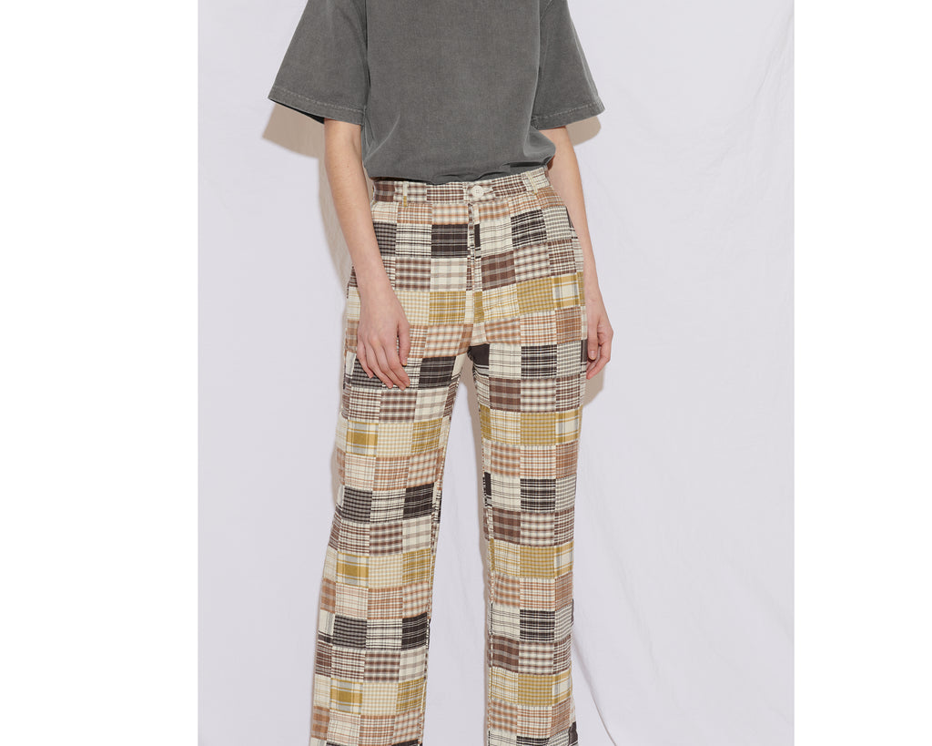 Xenia Telunts Quilted Patchwork Pants