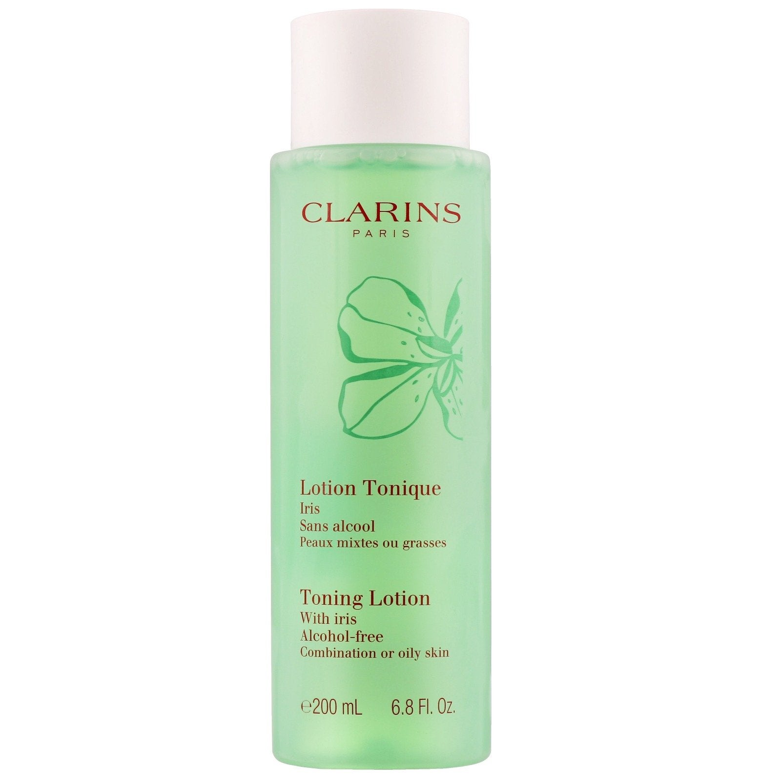 WHOLESALE CLARINS TONING LOTION WITH IRIS COMBINATION OR OILY SKIN 6.8 OZ - 48 PIECE LOT