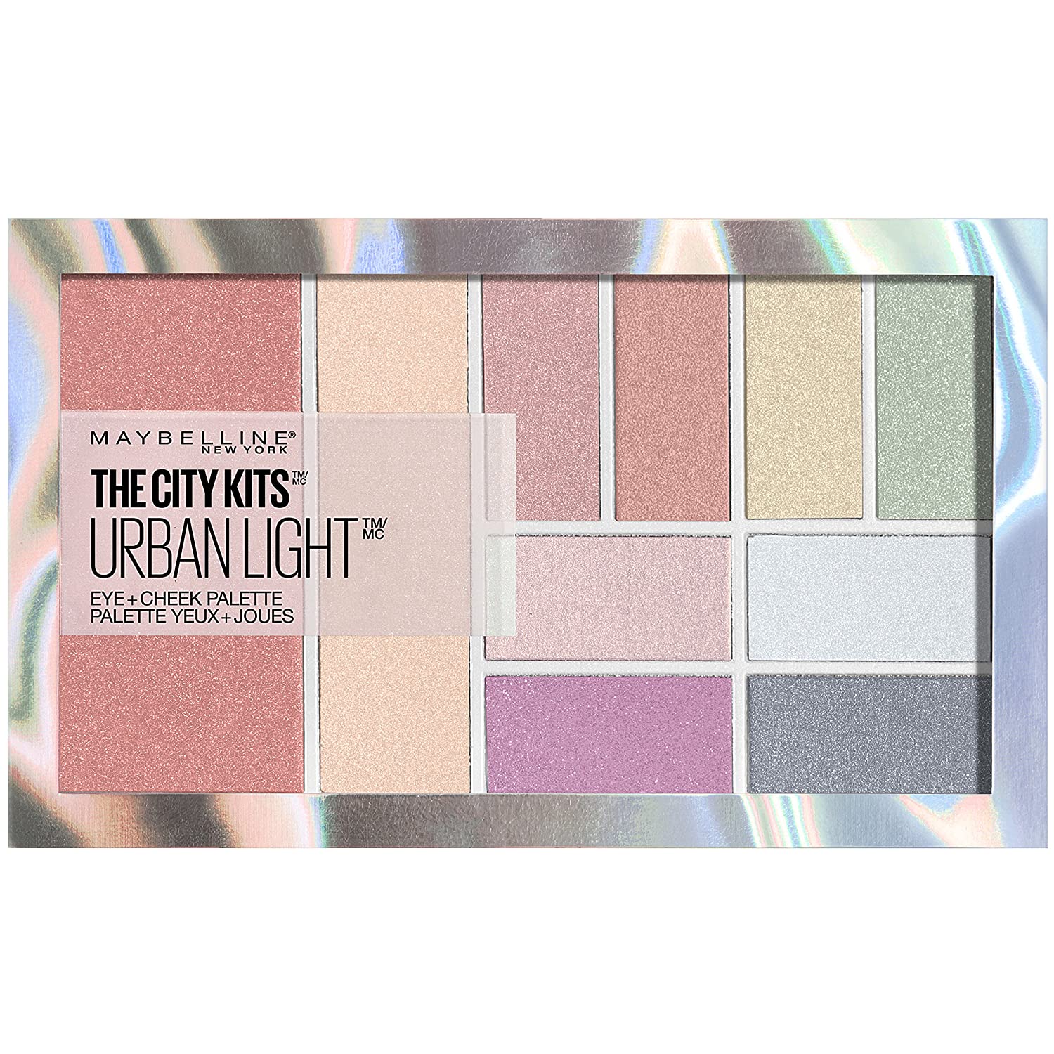 WHOLESALE MAYBELLINE THE CITY KITS EYE + CHEEK PALETTE - URBAN LIGHT - 72 PIECE LOT