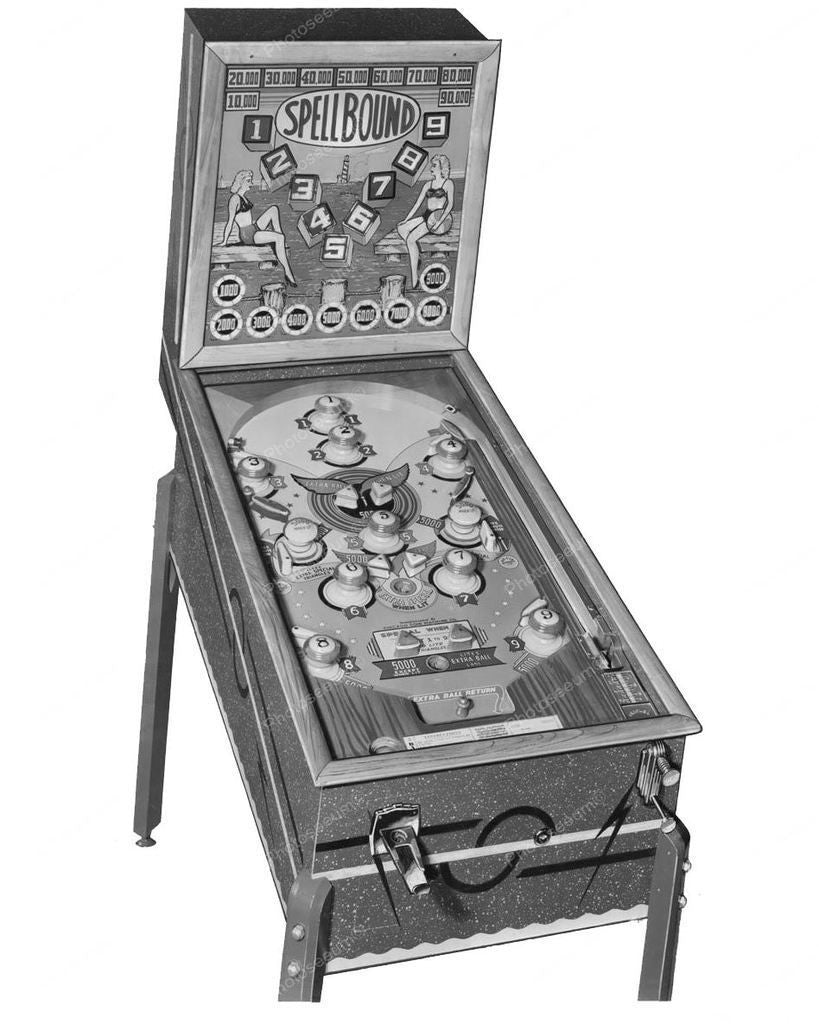 Chicago Coin Spellbound Pinball Machine 1946 8x10 Reprint Of Old Photo ...